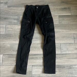 AMIRI Black Cargo Pants with Modern Design